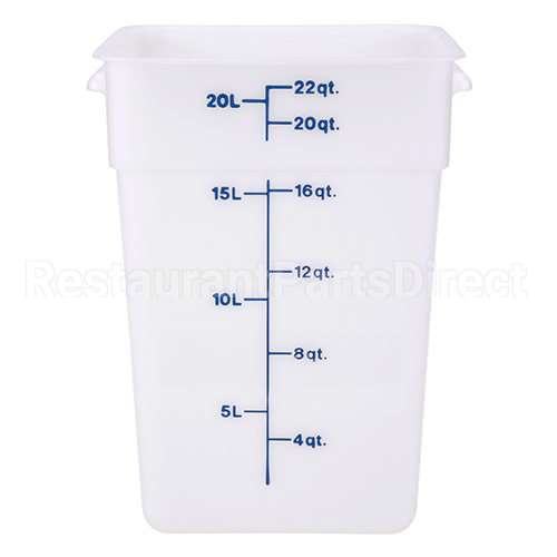 22SFSP-148 Compatible Cambro Container Sq 22Qt -148 Poly/White