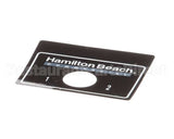 230047800 Hamilton Beach Nameplate Switchplate