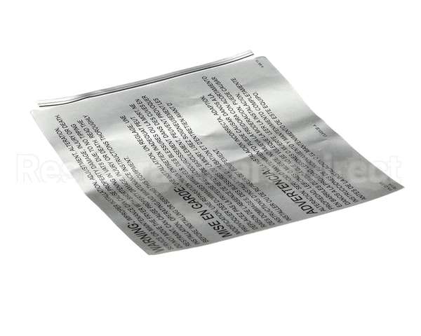 23376 Ultrafryer Decal, Warning -Improper Insta