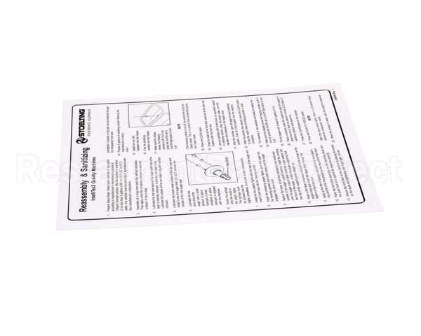 236059 Stoelting Cleaning Card; O231