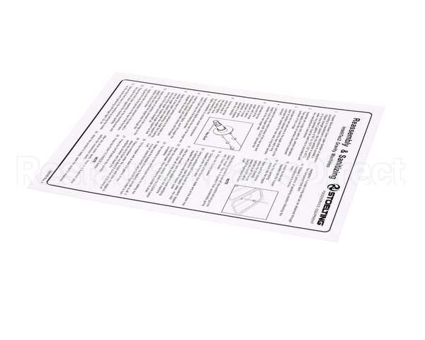 236059 Stoelting Cleaning Card; O231