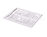 236059 Stoelting Cleaning Card; O231