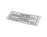 23A318 Ultrafryer Decal, Warning 250V Fuse Note