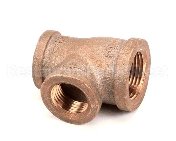 250102 Market Forge Tee Brass 3/4X1/2X1/2