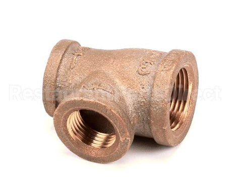 250102 Market Forge Tee Brass 3/4X1/2X1/2