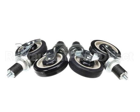 250500 Town Food Service Casters Set Of 4, 5 Dia. (2 W/ & 2 W/O B