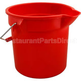 261400RED Compatible Rubbermaid Bucket 14 Qt, 12"Od, Red
