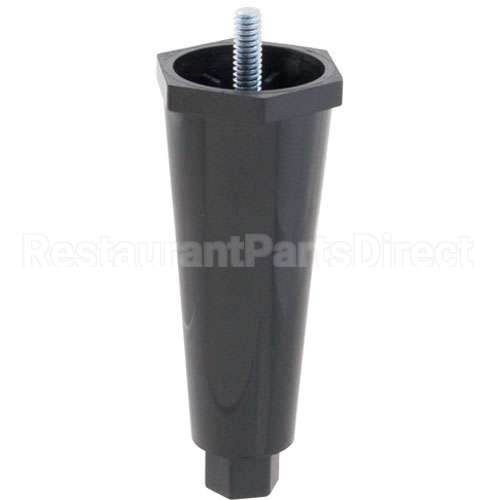 26528.0001 Compatible Bunn Leg, Adj, 4", 3/8Thd, Black