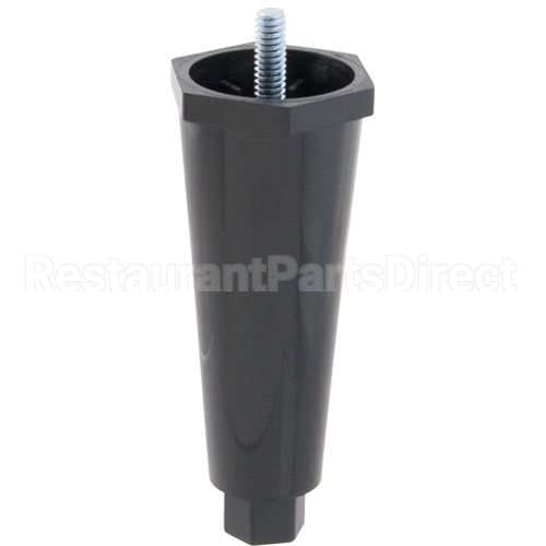 26528.000100000001 Compatible Bunn Leg, 1/4-20, 4"H, Plst, Blk