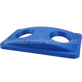 2692-88(BLUE) Compatible Rubbermaid Recycling Can Lid/Top Blue, Bottles And Cans