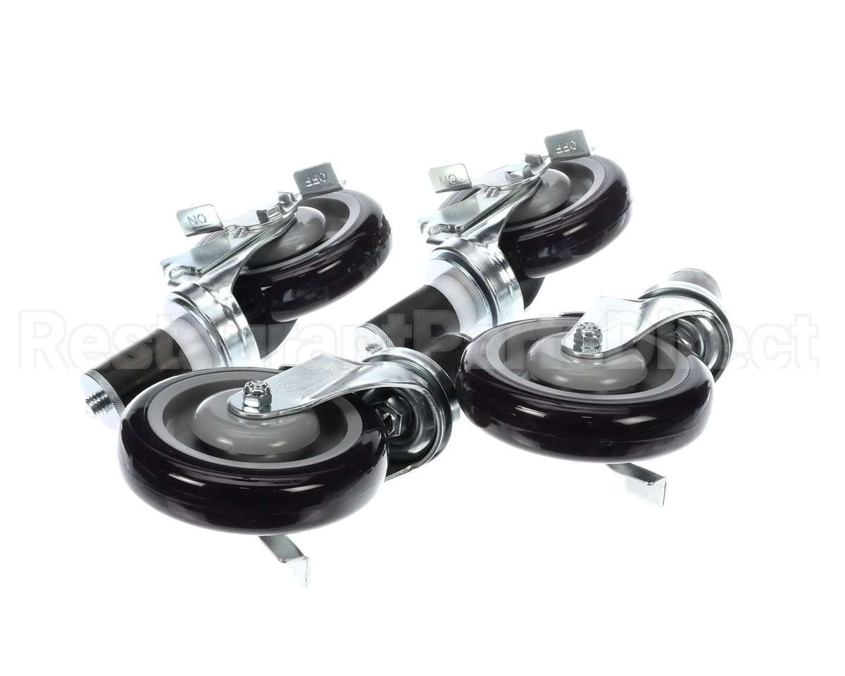 28-124S Krowne Set Of 1-1/2" Stem Caster With 5" Lockin