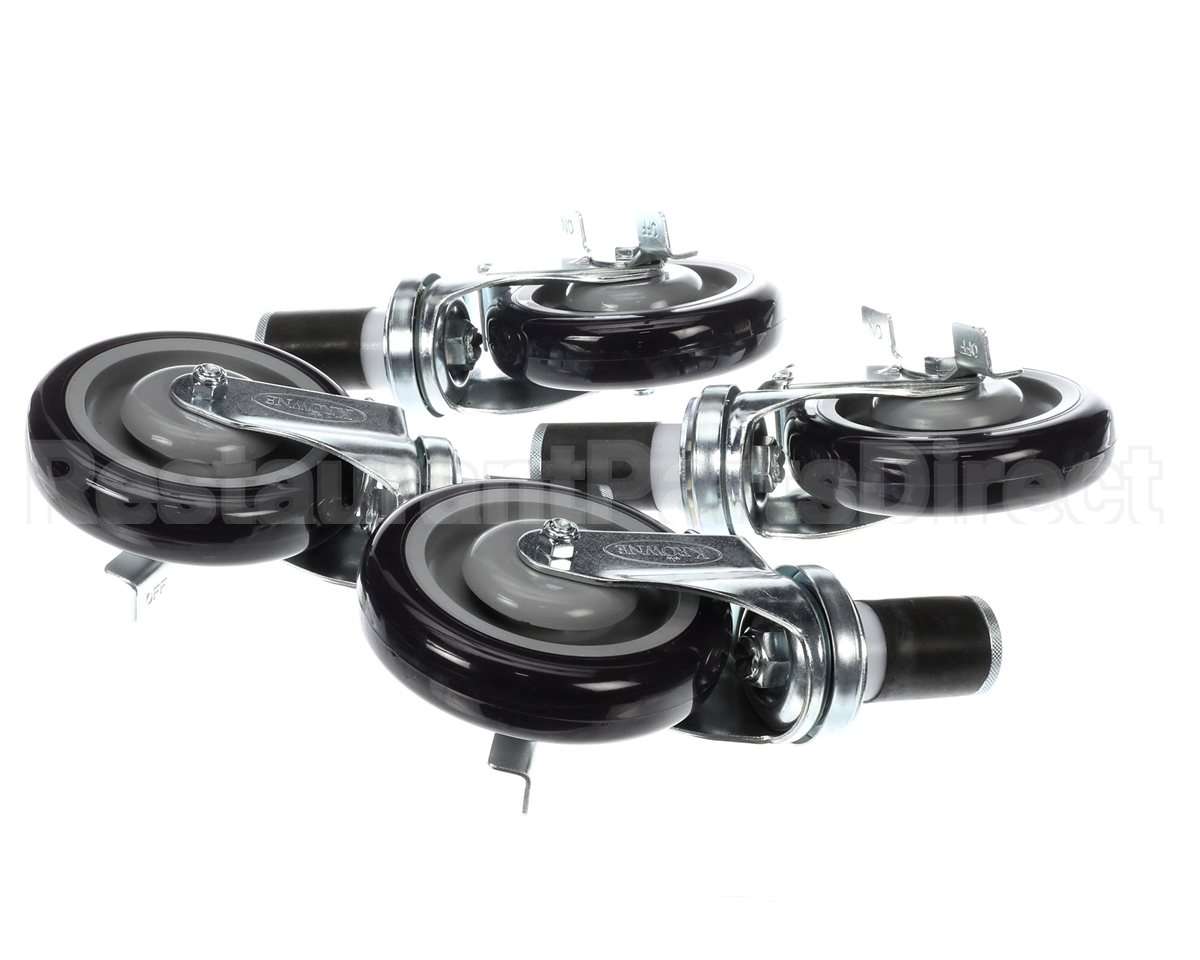 28-124S Krowne Set Of 1-1/2" Stem Caster With 5" Lockin