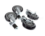 28-124S Krowne Set Of 1-1/2" Stem Caster With 5" Lockin