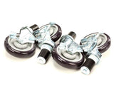 28-129S Krowne 1-5/8 Stem Caster With 5 Wheel (Set Of 4