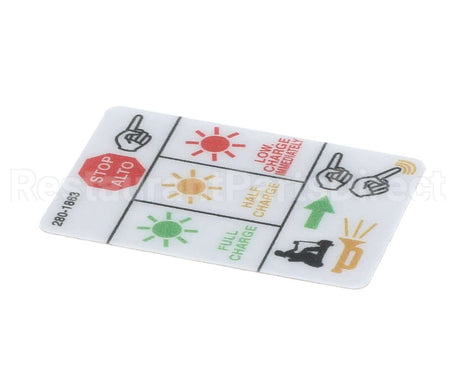 280-1863 Mart Cart Decal: Rocker Swt, 3G Intelli, Eng/Span