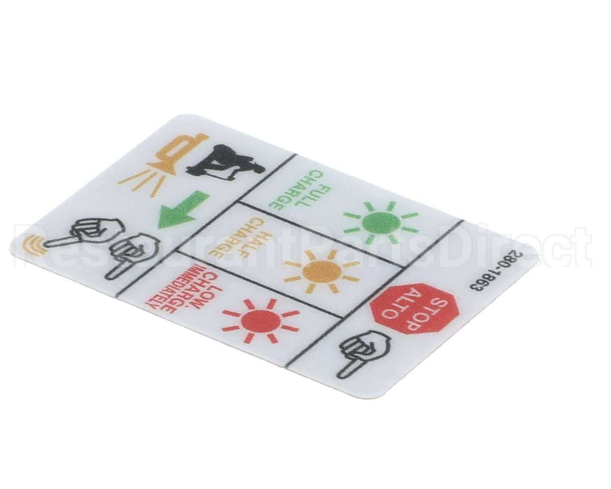 280-1863 Mart Cart Decal: Rocker Swt, 3G Intelli, Eng/Span