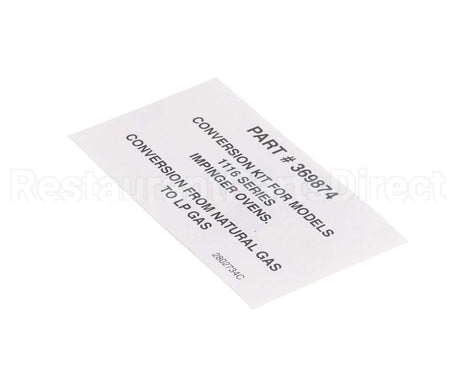 2802734 Lincoln Label Box 369874 Kit