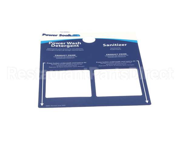 28901 Power Soak Systems Overlay - Soap Dispenser Gener