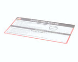 29595 Power Soak Systems Decal - Wendy's Safety Precaut