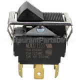 2E-45651 Compatible Wells Switch, On/Off Black Rocker