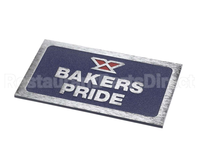 2M-8808902 Bakers Pride Nameplate-Bakers Pride De Ck Ovens