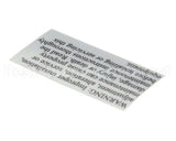 2M-Z1280 Star Label-Warning