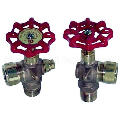 3-WG20 Compatible Southbend Water Gauge Valve Set 1/2" X 5/8" Od Glass Tub