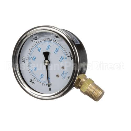 300-0166 Spray Master Gauge, Pres, 0-2000Psi 1/4M, Gly Filled