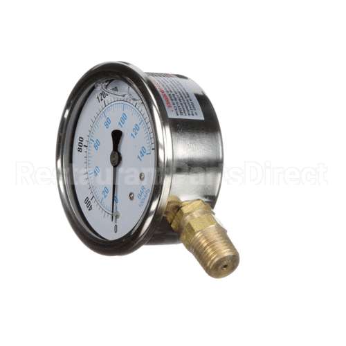 300-0166 Spray Master Gauge, Pres, 0-2000Psi 1/4M, Gly Filled