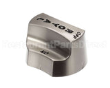 3095 Royal Range Nickel Plate Knob W/Black Letters