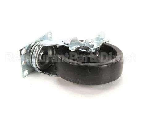 32192 Silver King Caster Plate 5In Wh/6 1/4 Th W/ Lock