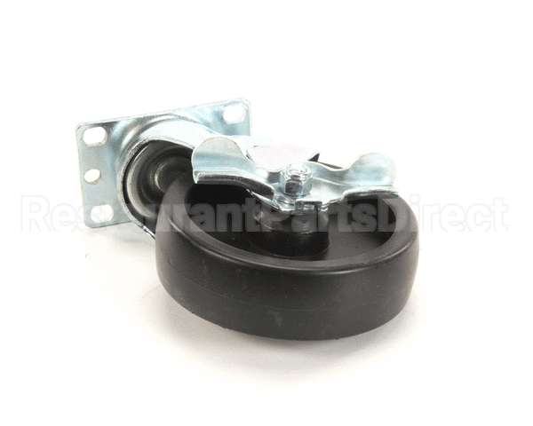 32192 Silver King Caster Plate 5In Wh/6 1/4 Th W/ Lock