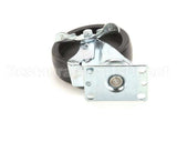 32192 Silver King Caster Plate 5In Wh/6 1/4 Th W/ Lock