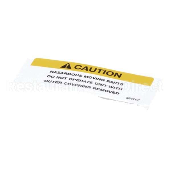 324107 Compatible Stoelting Decal Caution Moving Parts
