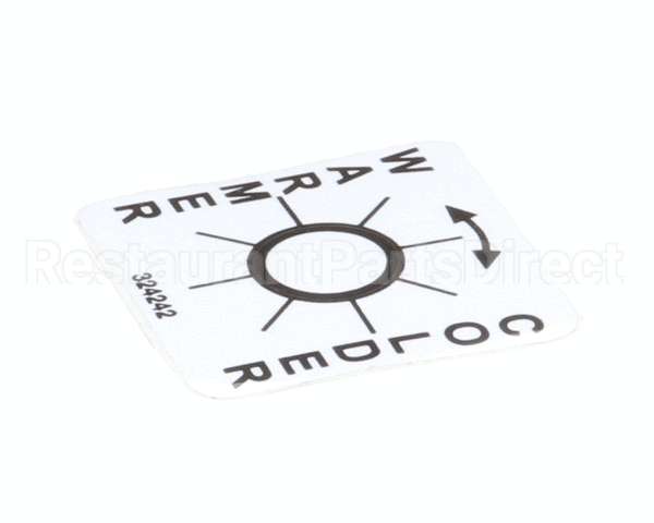 324242 Stoelting Decal Temp Adjustment