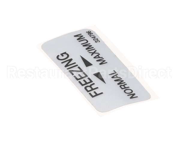 324796 Stoelting Decal; Freezing