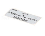 324798 Stoelting Decal; Clean/Off/Serve