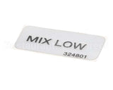 324801 Stoelting Decal; Mix Low