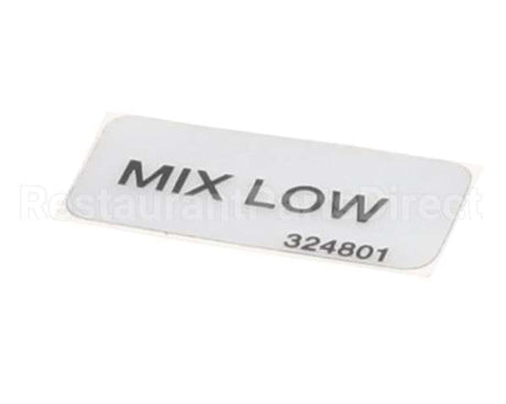 324801 Stoelting Decal; Mix Low