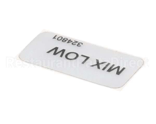 324801 Stoelting Decal; Mix Low