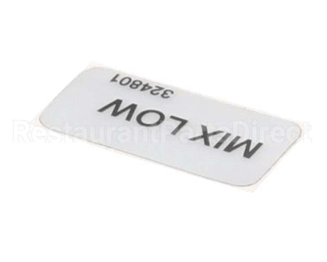 324801 Stoelting Decal; Mix Low