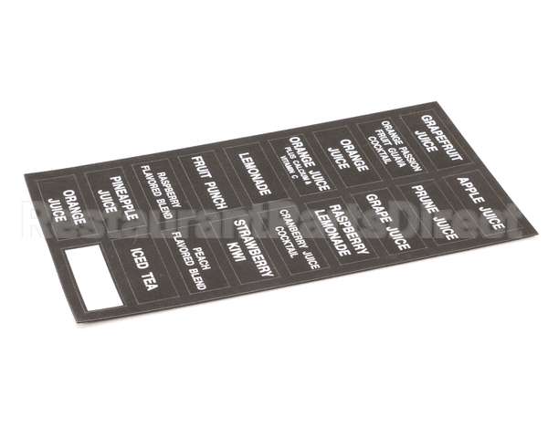 32861.0000 Bunn Decal, Flavors-Juice Dispenser