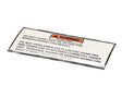 33448 Henny Penny Label-Drain Pan Warning