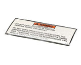 33448 Henny Penny Label-Drain Pan Warning