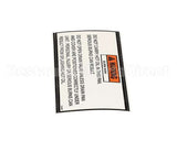33448 Henny Penny Label-Drain Pan Warning