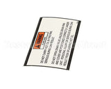 33448 Henny Penny Label-Drain Pan Warning