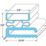 341-04505-00 Compatible Traulsen Door Gasket 23 1/2" X 59 1/2"