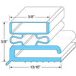 341-21461-00 Compatible Kairak Door Gasket 6 7/8" X 23 3/8"