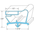 341-60005-00 Compatible Traulsen Door Gasket - 23-1/2" X 23-1/2"