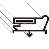341-60099-03 Compatible Traulsen Gasket, Drawer, Bottom, Compact